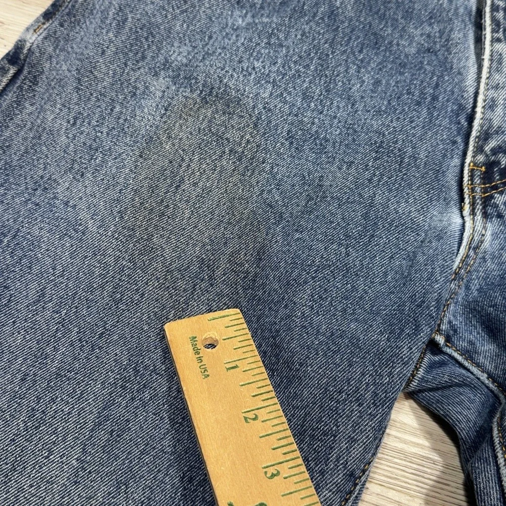 Levi's 517 Jeans Mens 33x32 (Fits 32x31.5) Blue Bootcut Denim Distressed‎ Grunge
